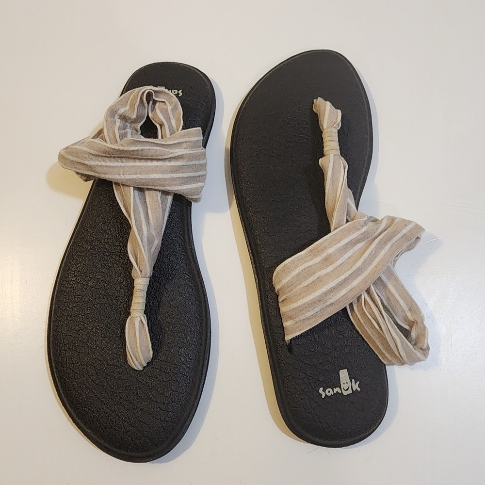 SANUK Yoga sling Fabric sandals size 9 - Picture 8 of 10